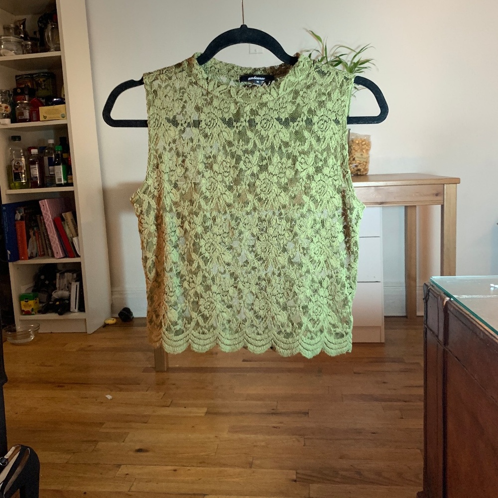 Boho lace festival crop top